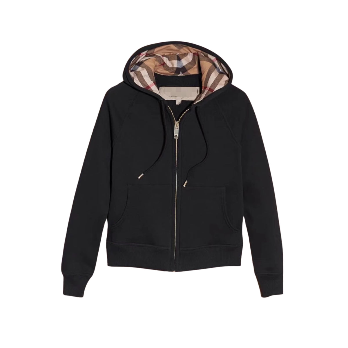 Check Zip Hoodie