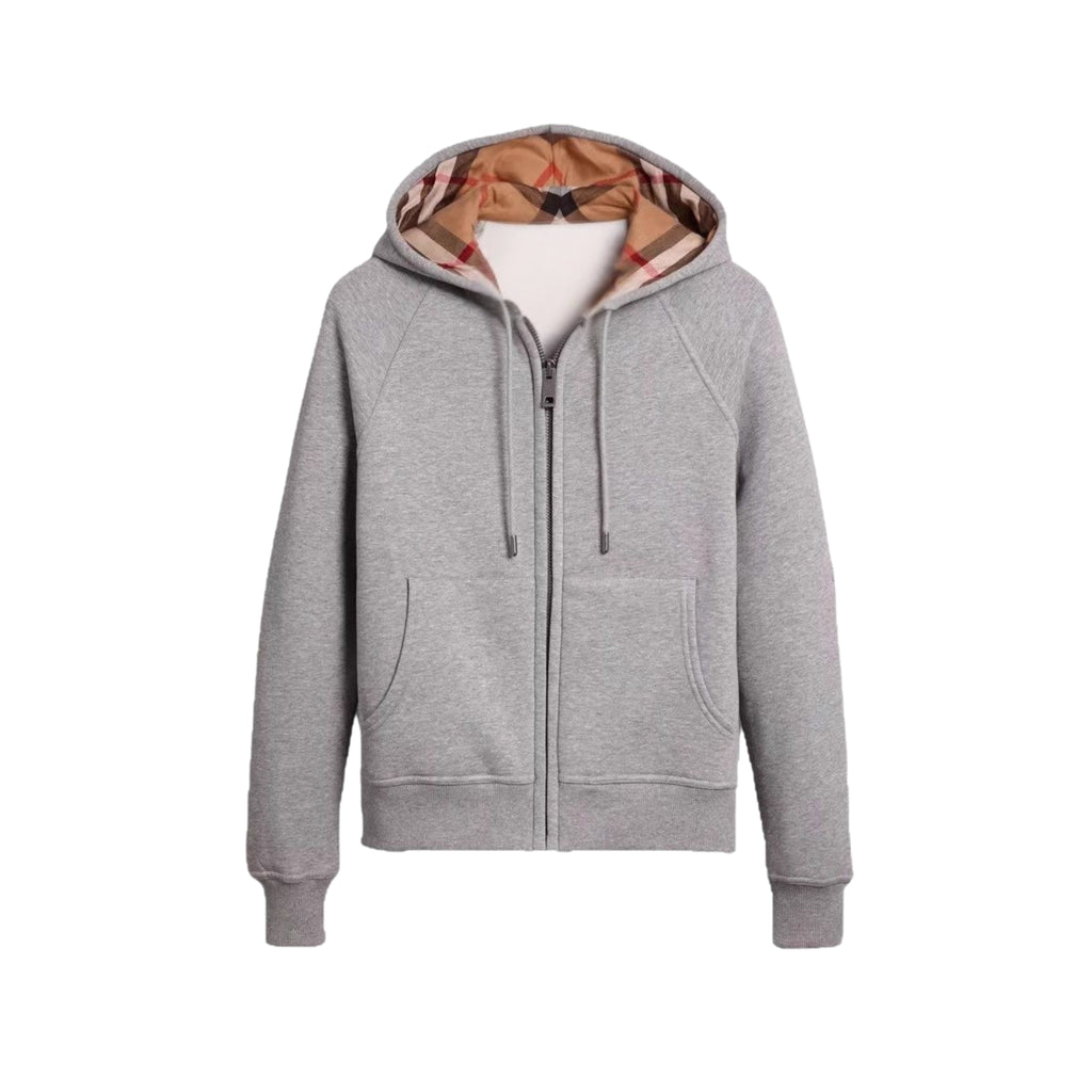 Check Zip Hoodie