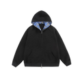 CHEQUERED LINE - ZIP HOODIE