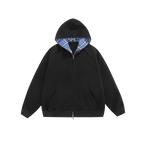 CHEQUERED LINE - ZIP HOODIE