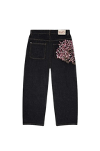 Sakura Embroidery Baggy Pants