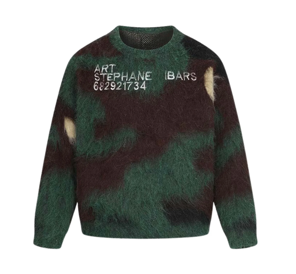 Camo Knit Number Sweater