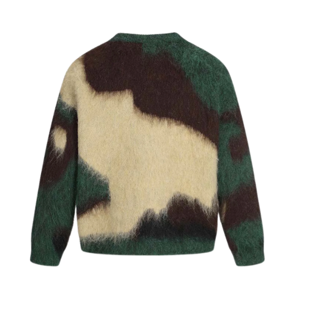 Camo Knit Number Sweater