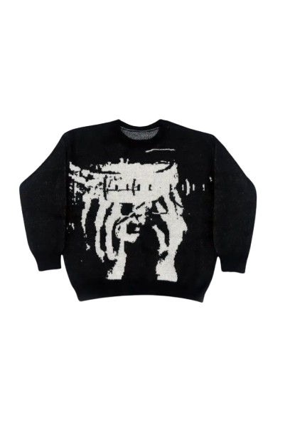 Telepathy Graphic Knitted Sweater
