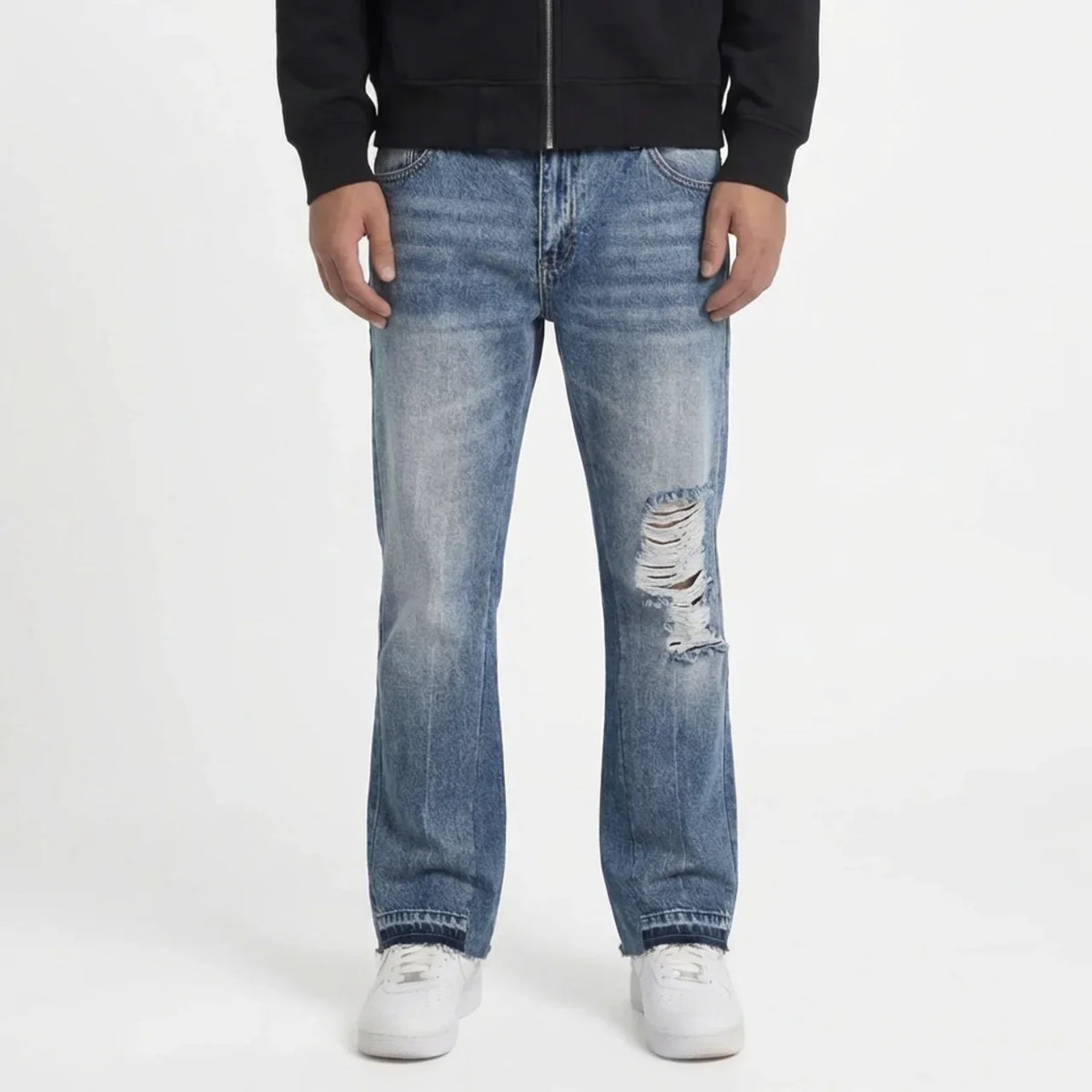Ripped Aure Flared Jeans