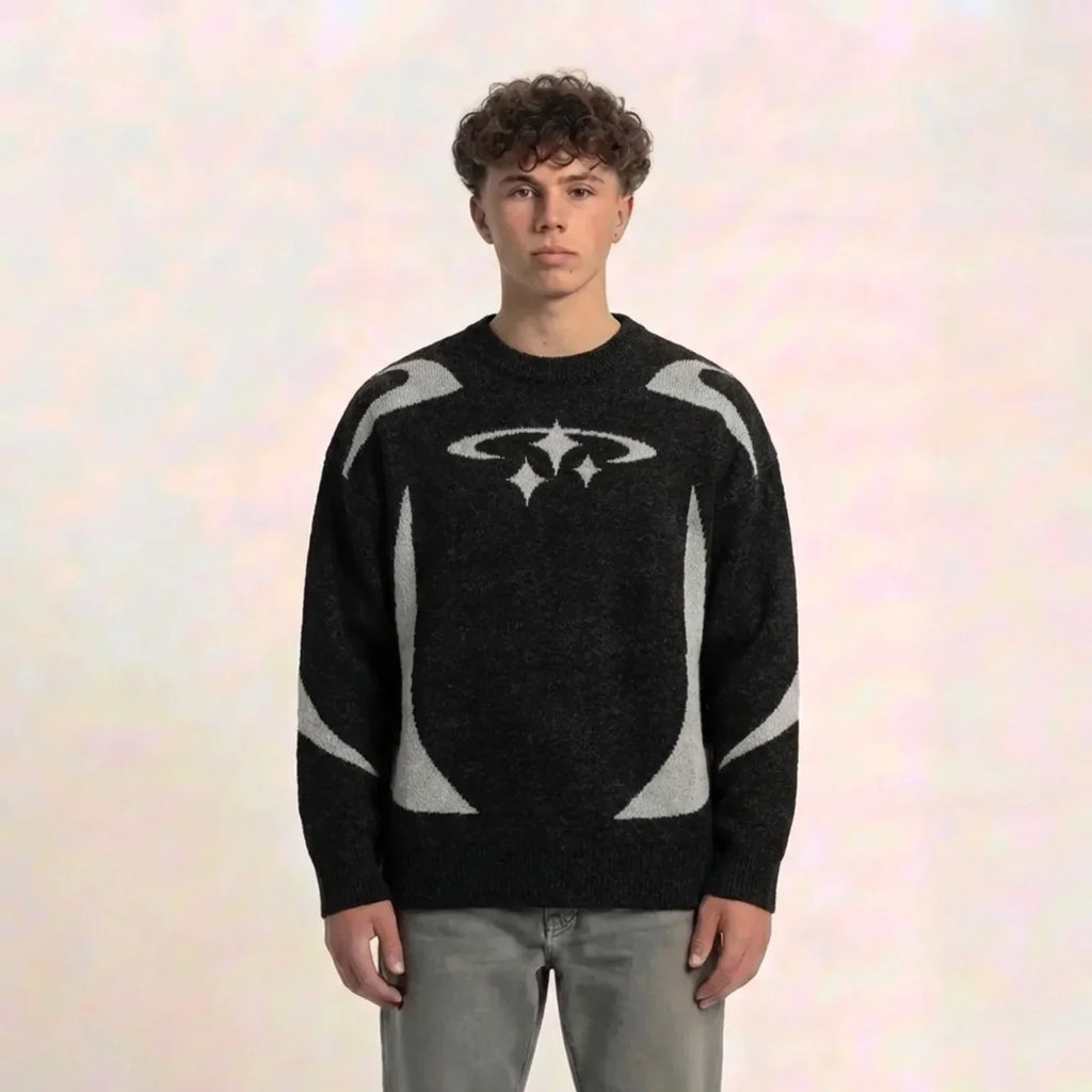 KNITWEAR STAR Graphic Pullover