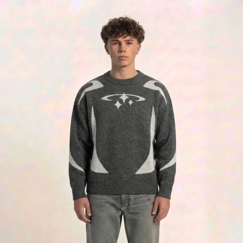 KNITWEAR STAR Graphic Pullover