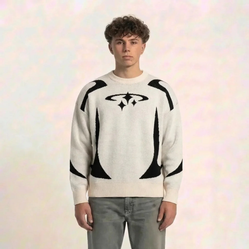 KNITWEAR STAR Graphic Pullover