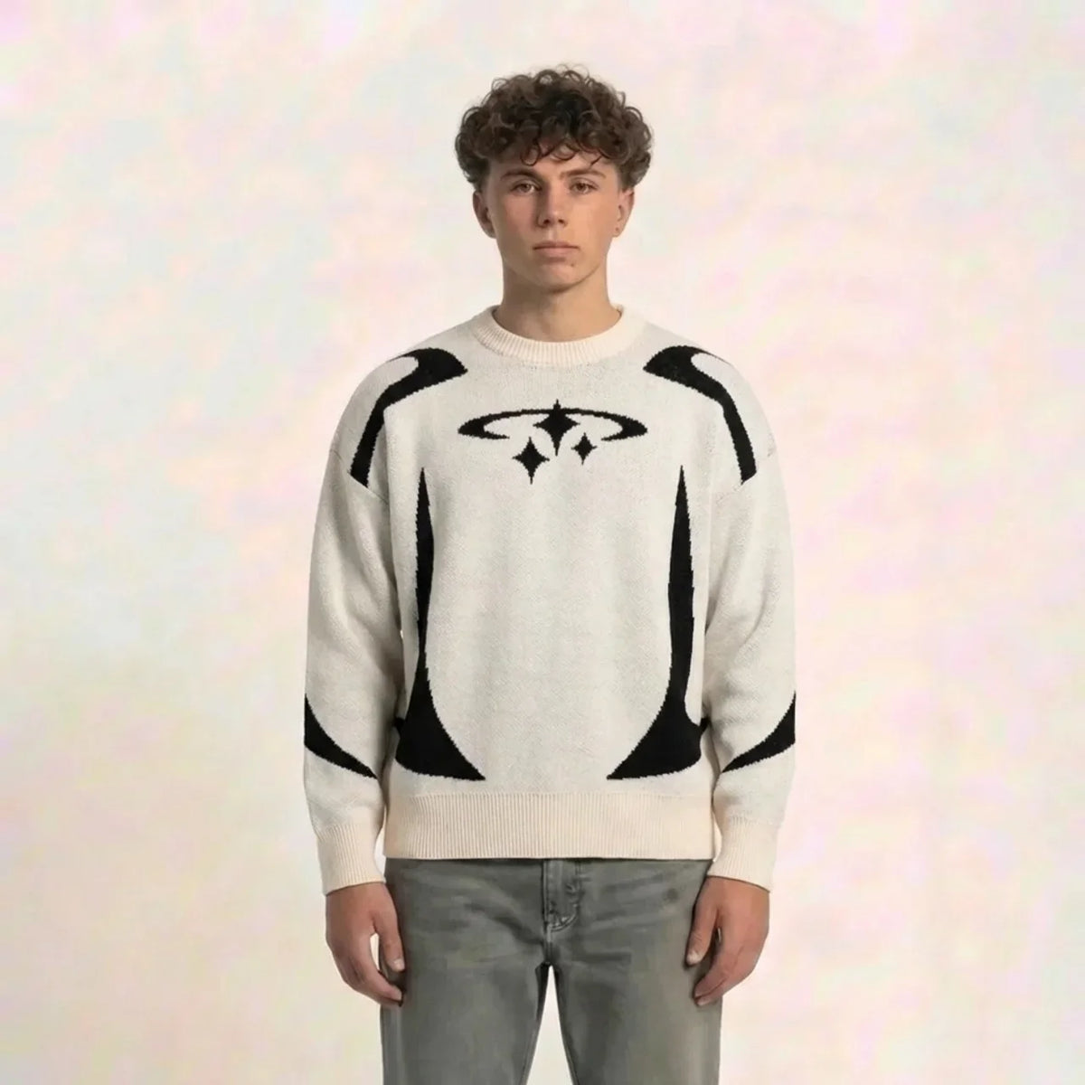 KNITWEAR STAR Graphic Pullover